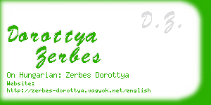 dorottya zerbes business card